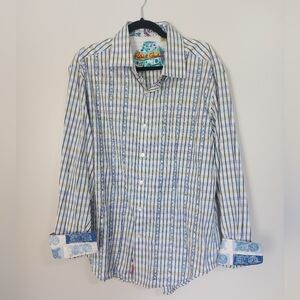 🌹Robert Graham flip cuff XL button down